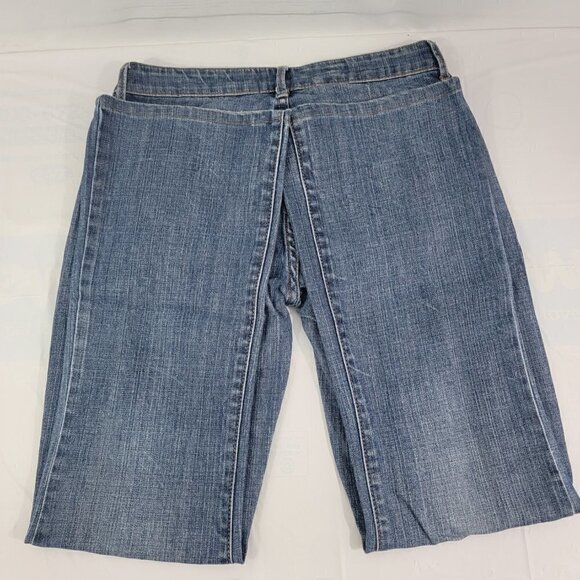 Guess Jeans BELMONT FLARE Medium Wash Distress Low Rise Denim - Women's Size 29 - Picture 13 of 16